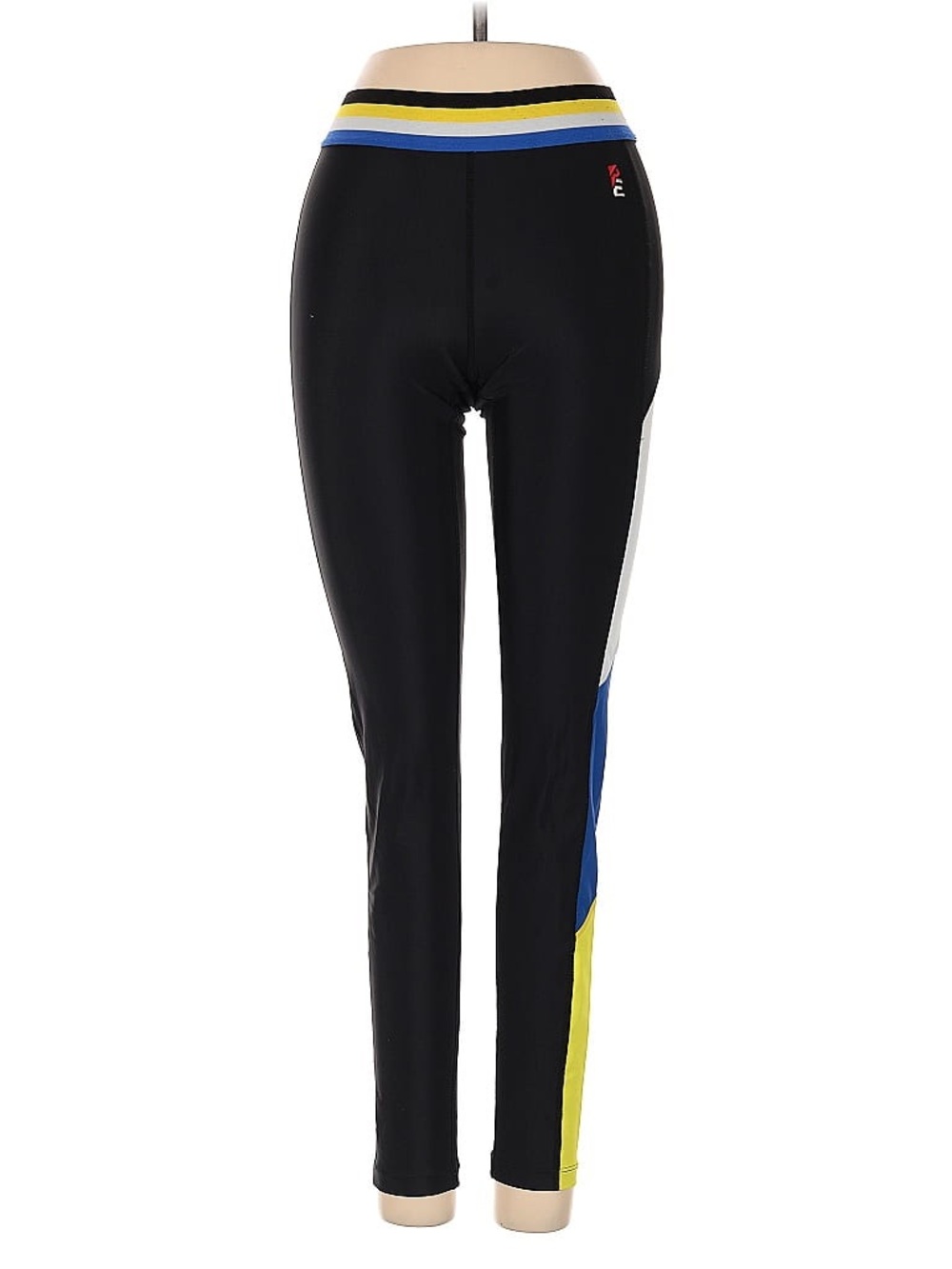 P.E. Nation Size Small Leggings with Blue and Yellow Accents